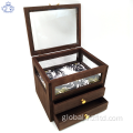 Wooden Jewelry Box Wood Jewelry Box with 2 Drawers Factory